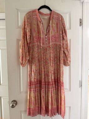 Spell Folk Song Dress in Blossom size Small
